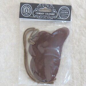 NEW Air Flair Callahan Leather Car Air Freshener - Cowboy Cologne - Cowboy Hat